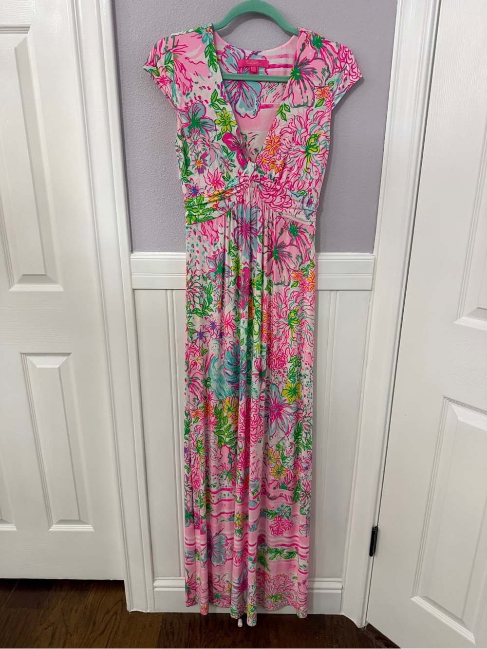 Lilly Pulitzer Pink Floral Maxi Dress